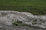 Pile of hail in Millet