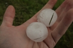 Golf ball sized hail near Wetaskiwin